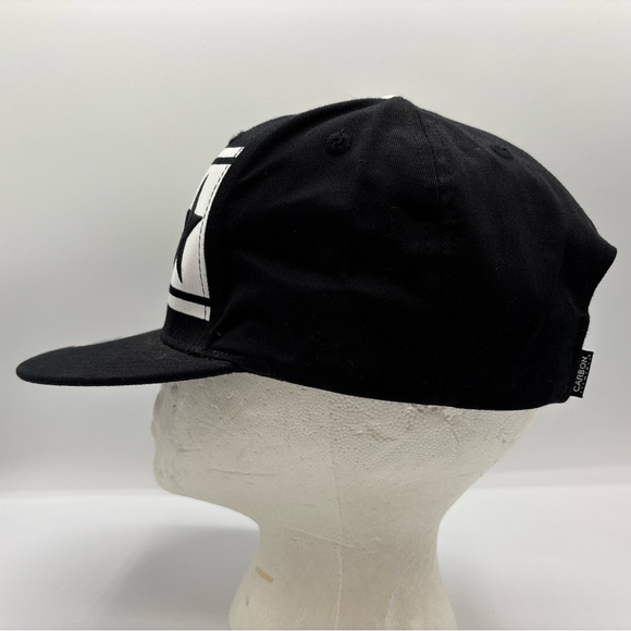 Carbon Elements Premium Headwear Men Black Embroidered 3 Star SnapBack Hat OSFM - Picture 5 of 15